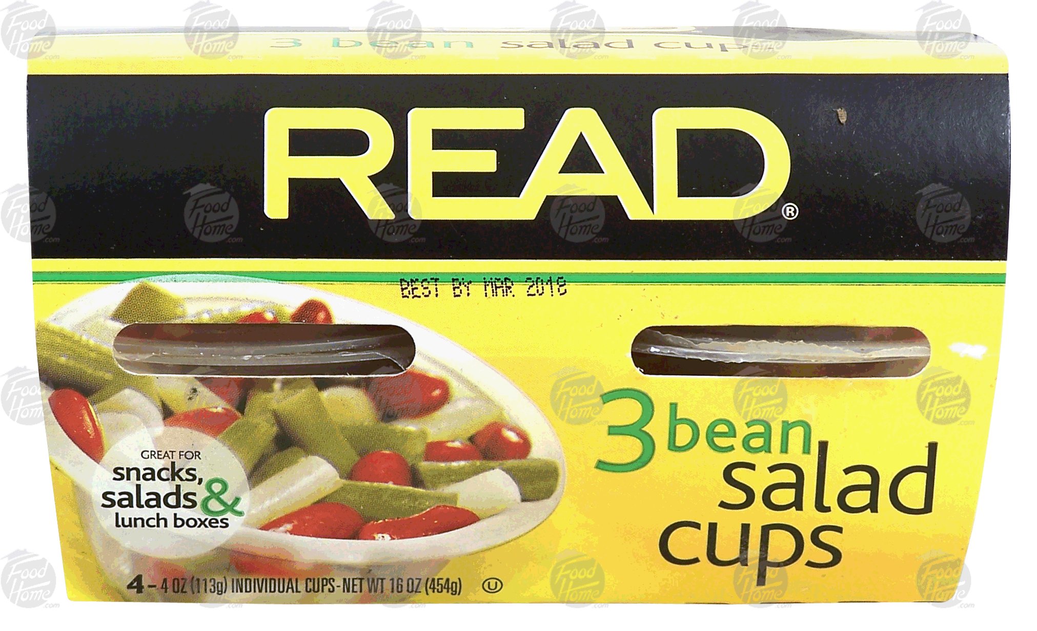 Read  3 bean salad, 4-oz. plastic cups Full-Size Picture